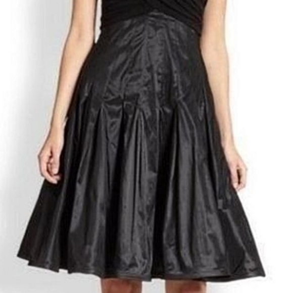Tadashi Collection Cocktail Dress Black Fit & Flare Draped & lTrumpet Size 4 - Picture 2 of 15